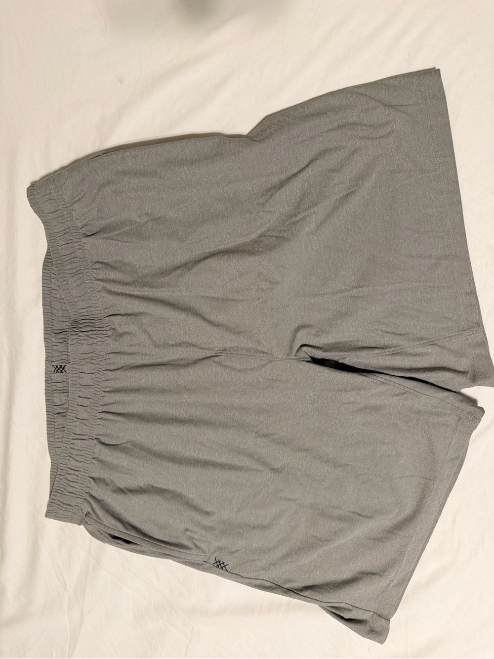 RHONE Light Gray Athletic Drawstring Shorts